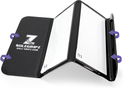 Portable Basketball & Volleyball Sticky Mat by Sola Athletics– Foldable, Reusable, Non-Slip Traction Board for Court Shoe Grip – Perfect for Hardwood Floors –60 Sticky Sheets