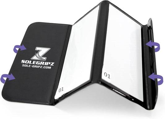 Portable Basketball & Volleyball Sticky Mat by Sola Athletics– Foldable, Reusable, Non-Slip Traction Board for Court Shoe Grip – Perfect for Hardwood Floors –60 Sticky Sheets