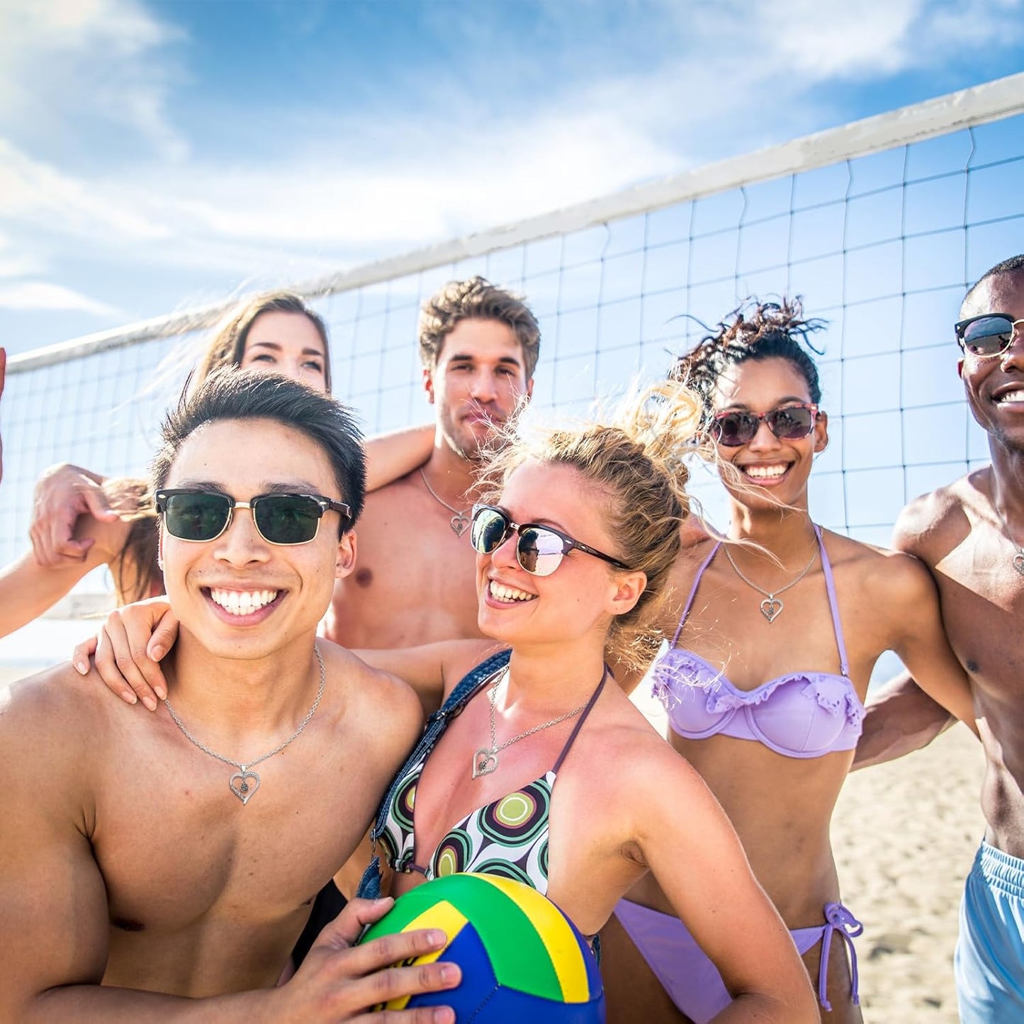 Quelay Sports Necklaces Bulk Team Valentine Gift, Jewelry Pendant Charm for Women Coach Party Favors