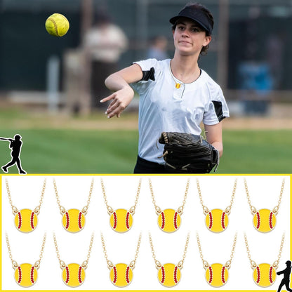 Quelay Sports Necklaces Bulk Team Valentine Gift, Jewelry Pendant Charm for Women Coach Party Favors