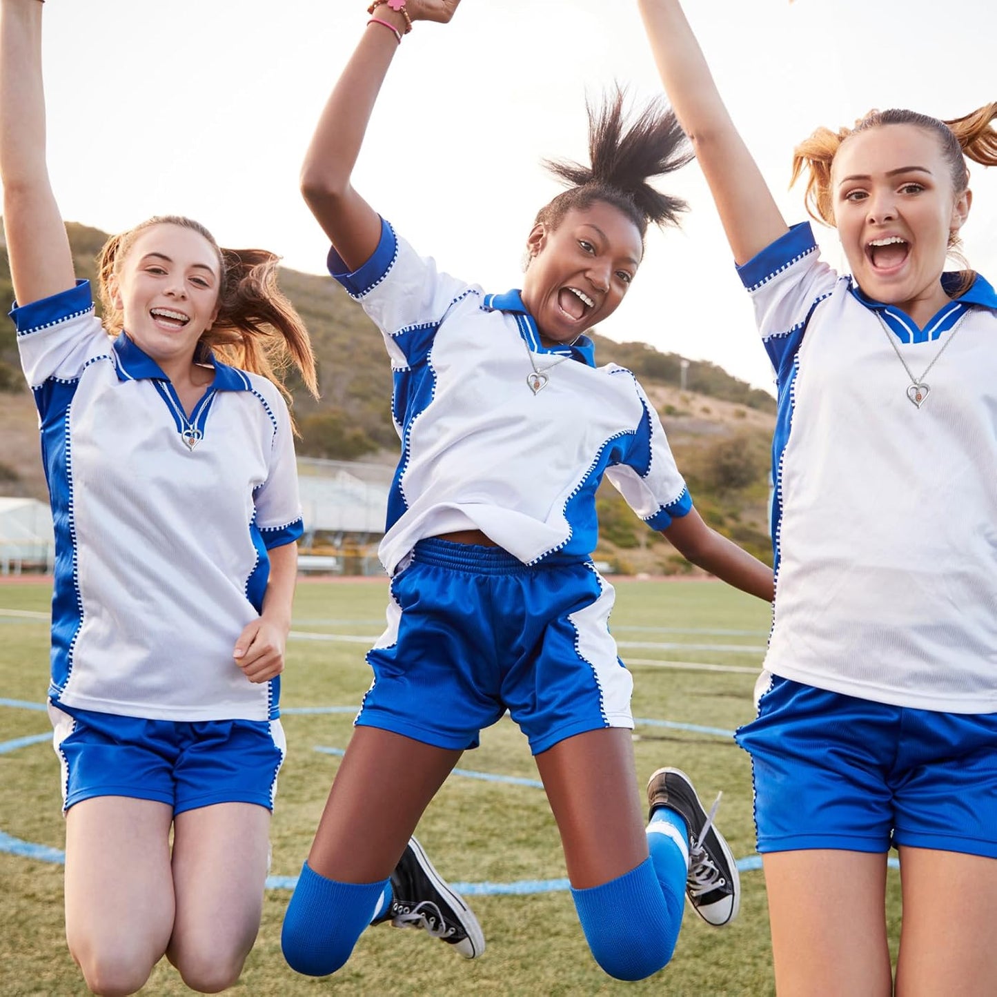 Quelay Sports Necklaces Bulk Team Valentine Gift, Jewelry Pendant Charm for Women Coach Party Favors