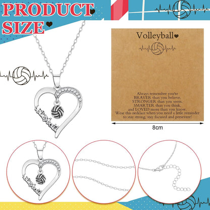 Quelay Sports Necklaces Bulk Team Valentine Gift, Jewelry Pendant Charm for Women Coach Party Favors