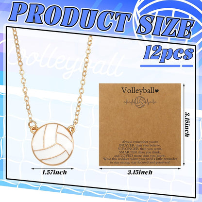 Quelay Sports Necklaces Bulk Team Valentine Gift, Jewelry Pendant Charm for Women Coach Party Favors