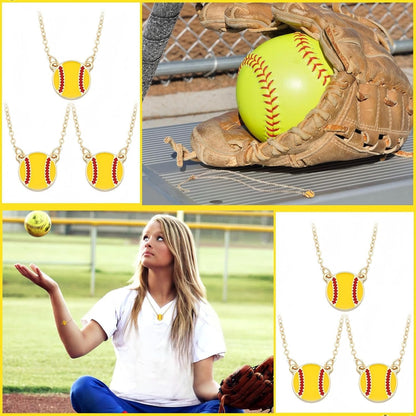 Quelay Sports Necklaces Bulk Team Valentine Gift, Jewelry Pendant Charm for Women Coach Party Favors