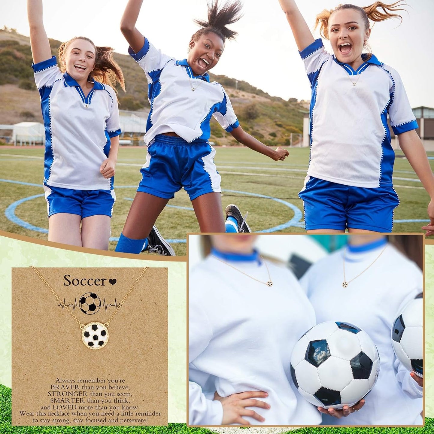 Quelay Sports Necklaces Bulk Team Valentine Gift, Jewelry Pendant Charm for Women Coach Party Favors