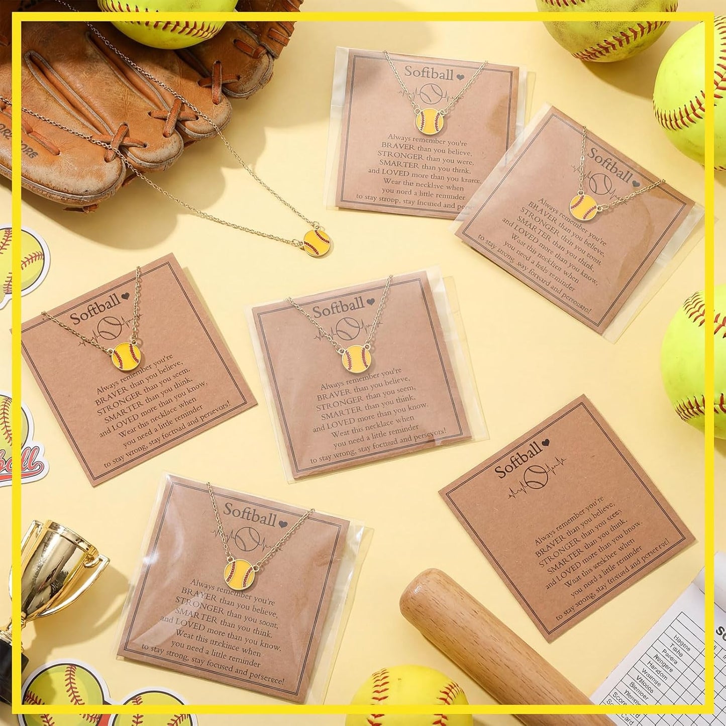 Quelay Sports Necklaces Bulk Team Valentine Gift, Jewelry Pendant Charm for Women Coach Party Favors