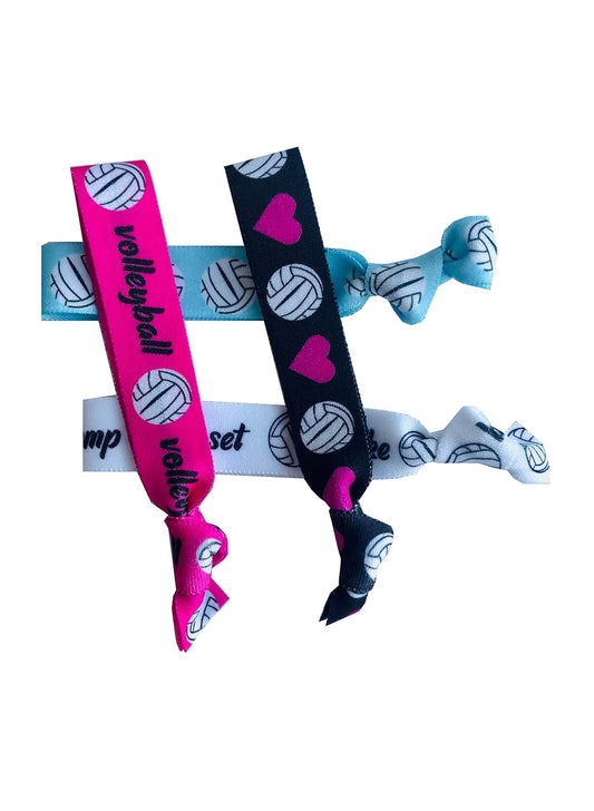 Volleyball Gift Hair Ties - Team & Coach Accessories, Volleyball Gear for Teen Girls