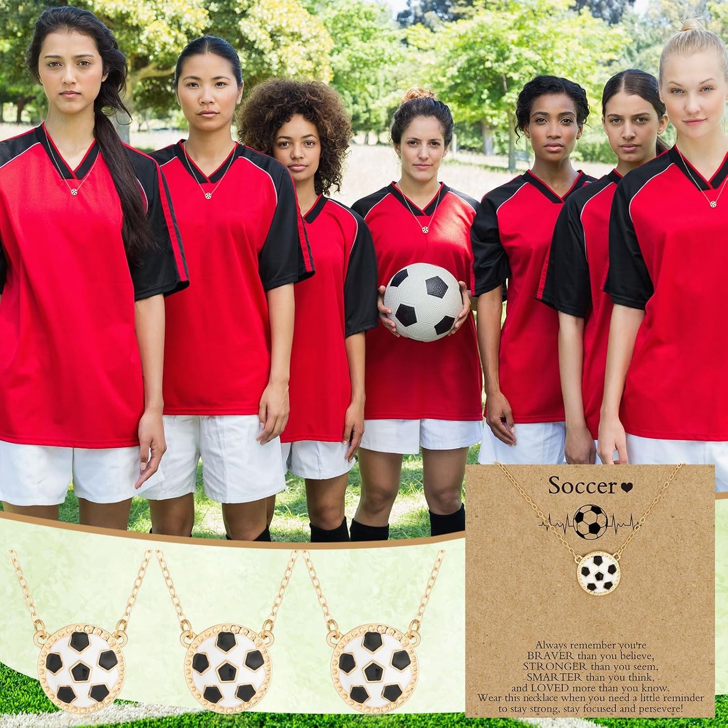 Quelay Sports Necklaces Bulk Team Valentine Gift, Jewelry Pendant Charm for Women Coach Party Favors