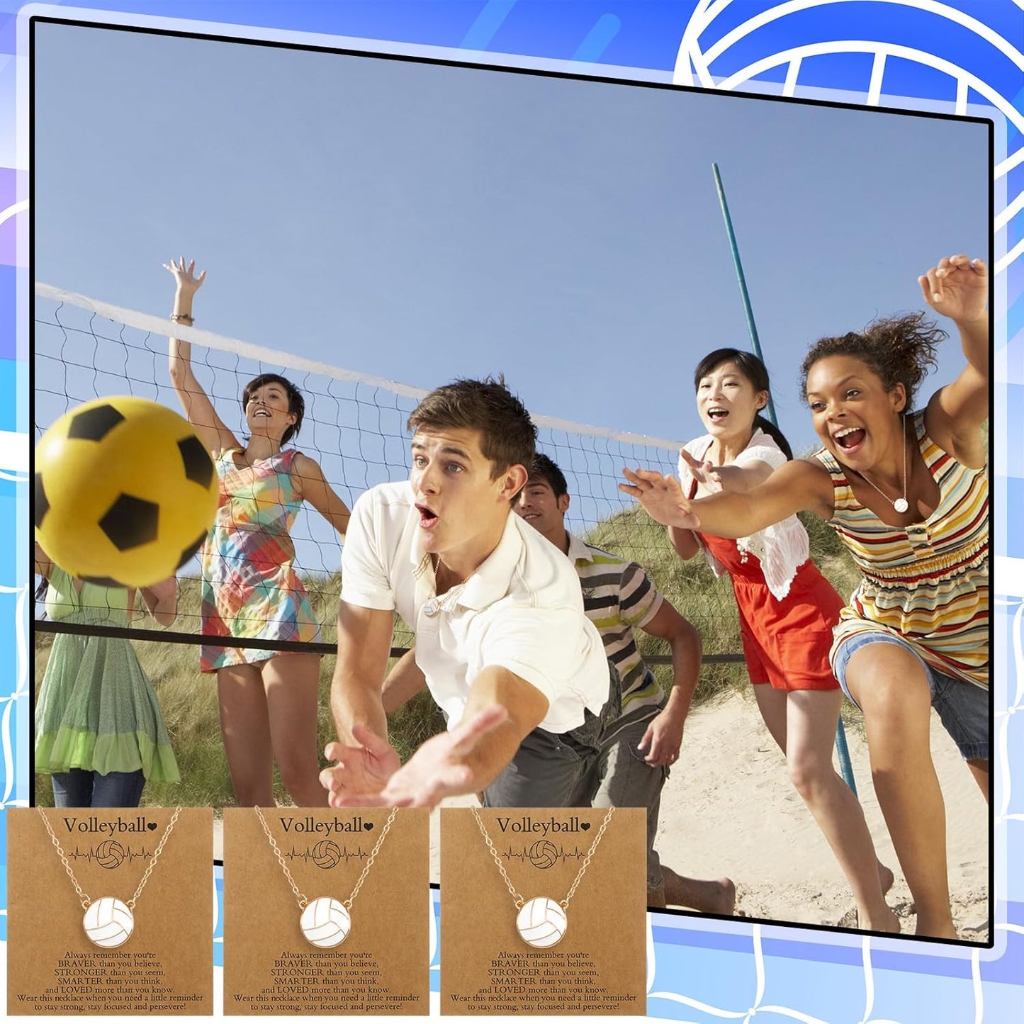 Quelay Sports Necklaces Bulk Team Valentine Gift, Jewelry Pendant Charm for Women Coach Party Favors