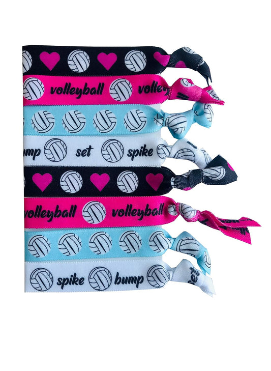 Volleyball Gift Hair Ties - Team & Coach Accessories, Volleyball Gear for Teen Girls