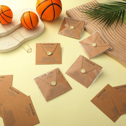 Quelay Sports Necklaces Bulk Team Valentine Gift, Jewelry Pendant Charm for Women Coach Party Favors