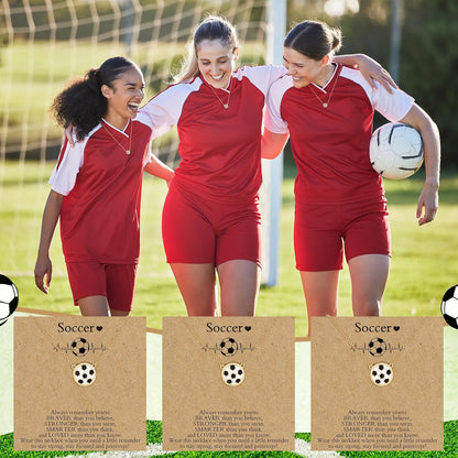 Quelay Sports Necklaces Bulk Team Valentine Gift, Jewelry Pendant Charm for Women Coach Party Favors