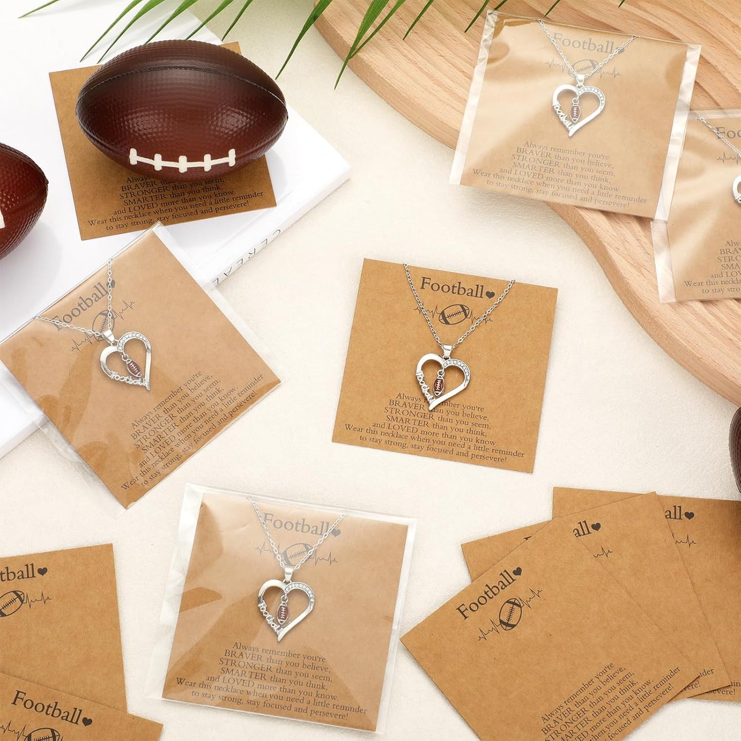 Quelay Sports Necklaces Bulk Team Valentine Gift, Jewelry Pendant Charm for Women Coach Party Favors