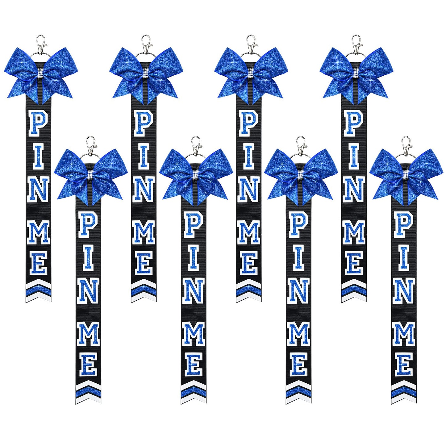 DEEKA Volleyball Pin Me Ribbon for Backpack Glitter Volleyball Keychain Bulk Volleyball Gifts