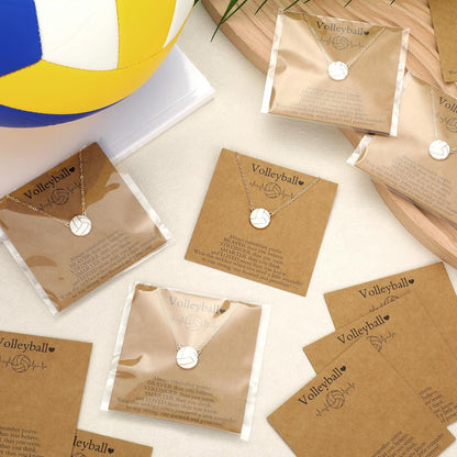 Quelay Sports Necklaces Bulk Team Valentine Gift, Jewelry Pendant Charm for Women Coach Party Favors